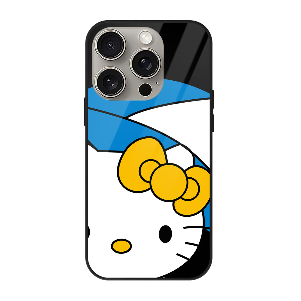（画像用） Hello Kitty ハローキティ 【iPhone15Pro対応】スマホケース 耐衝撃＆黄変防止 背面ガラス