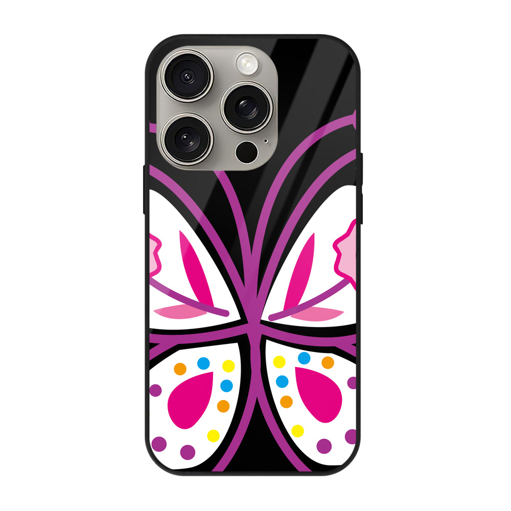 （画像用） Hello Kitty ハローキティ 【iPhone15Pro対応】スマホケース 耐衝撃＆黄変防止 背面ガラス