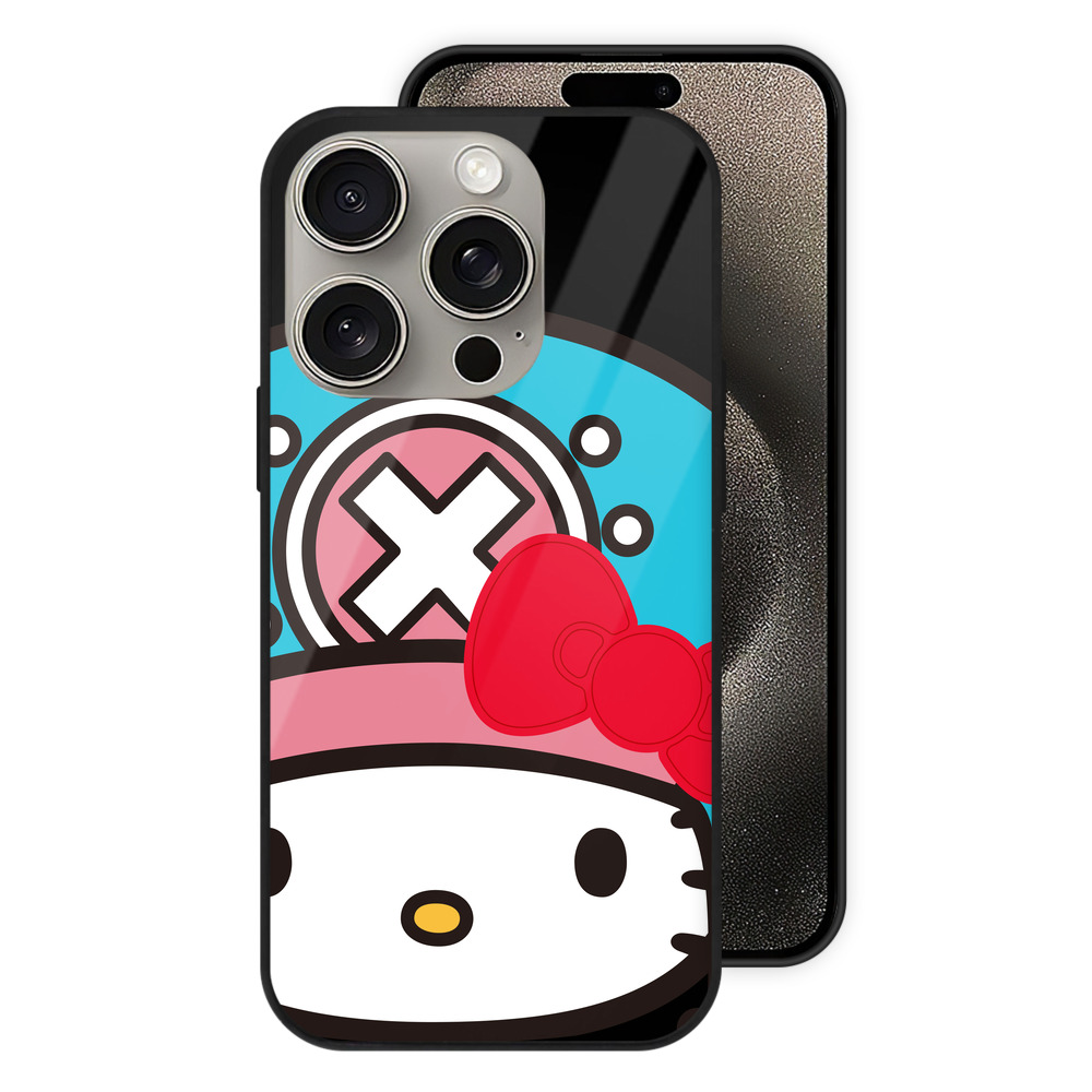 （画像用） Hello Kitty ハローキティ 【iPhone15Pro対応】スマホケース 耐衝撃＆黄変防止 背面ガラス