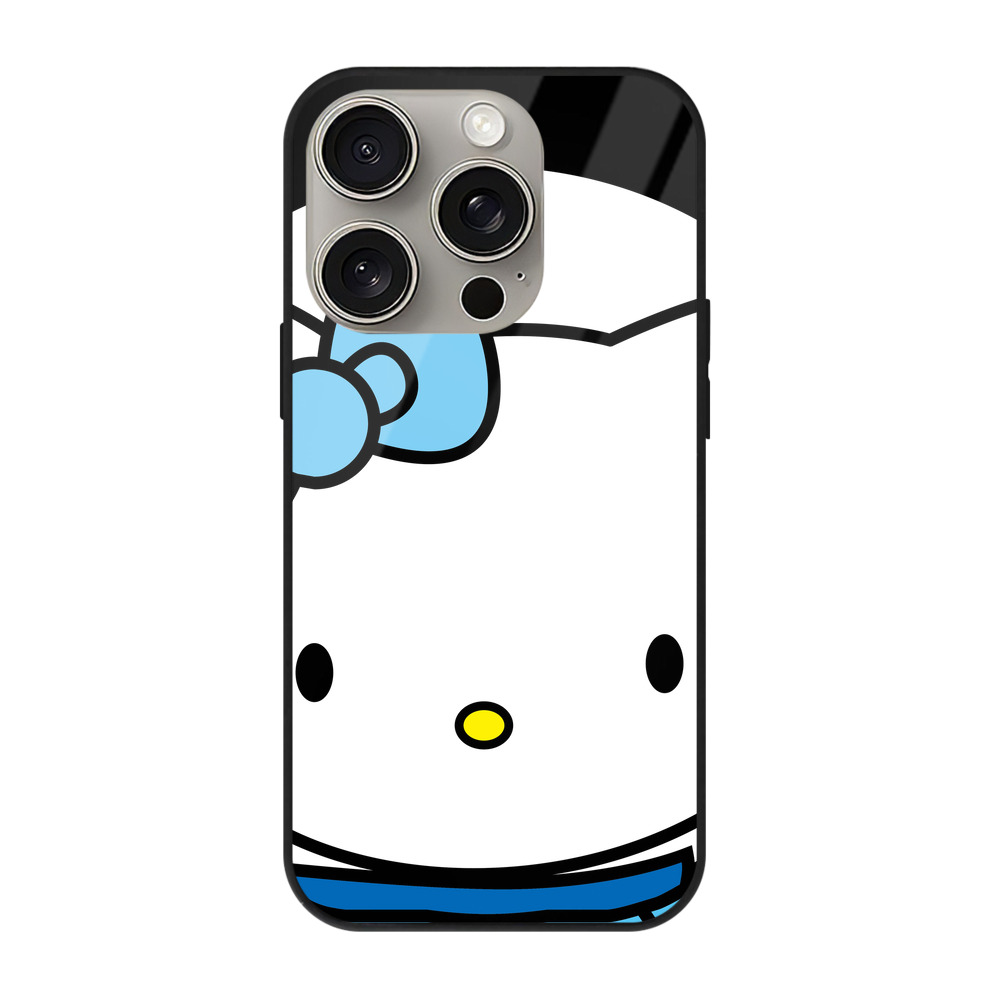 （画像用） Hello Kitty ハローキティ 【iPhone15Pro対応】スマホケース 耐衝撃＆黄変防止 背面ガラス
