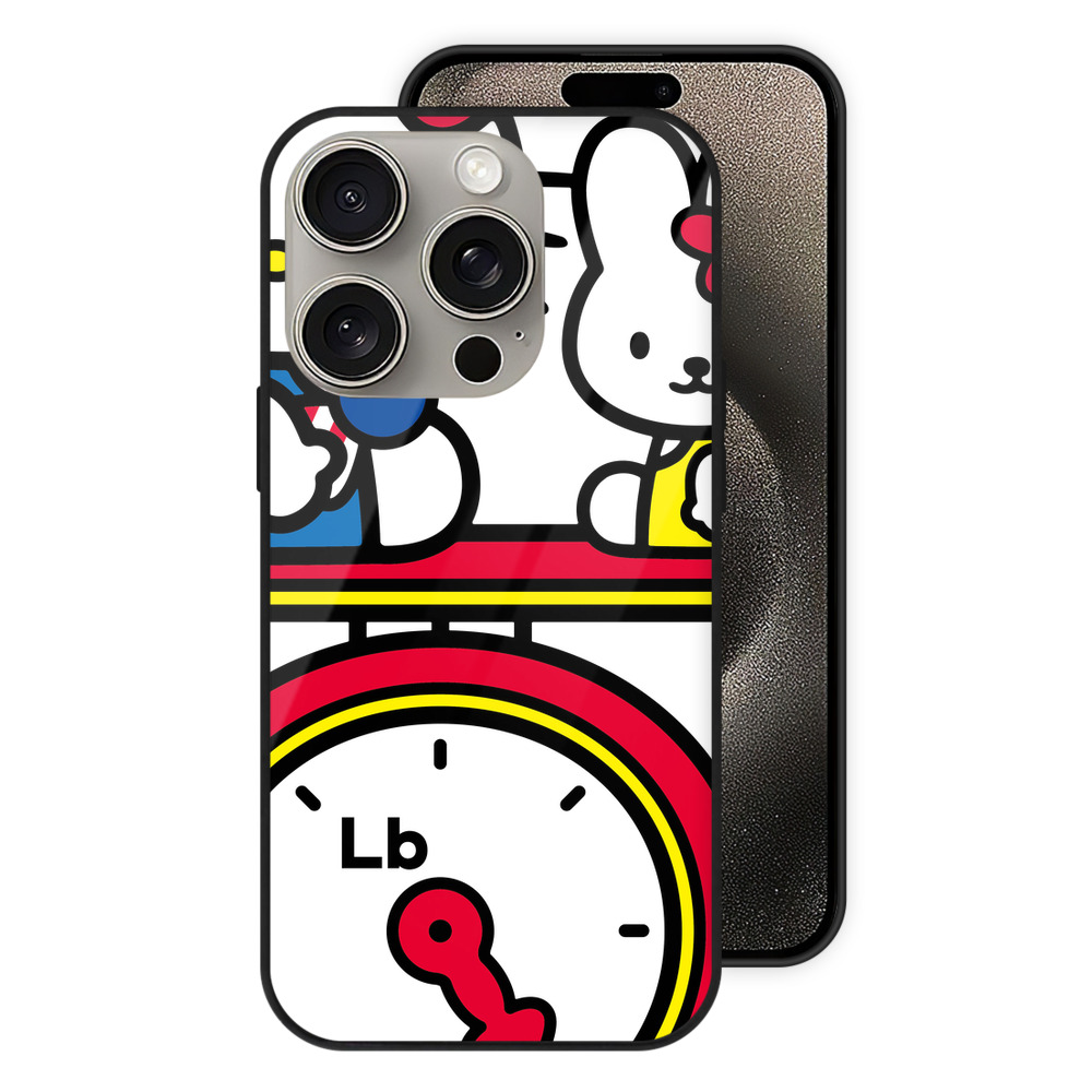 （画像用） Hello Kitty ハローキティ 【iPhone15Pro対応】スマホケース 耐衝撃＆黄変防止 背面ガラス