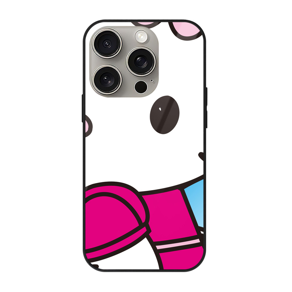 （画像用） Hello Kitty ハローキティ 【iPhone15Pro対応】スマホケース 耐衝撃＆黄変防止 背面ガラス