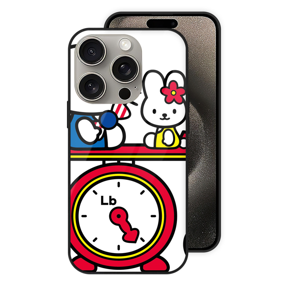 （画像用） Hello Kitty ハローキティ 【iPhone15Pro対応】スマホケース 耐衝撃＆黄変防止 背面ガラス