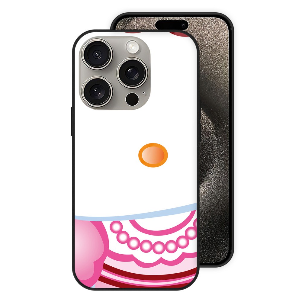 （画像用） Hello Kitty ハローキティ 【iPhone15Pro対応】スマホケース 耐衝撃＆黄変防止 背面ガラス