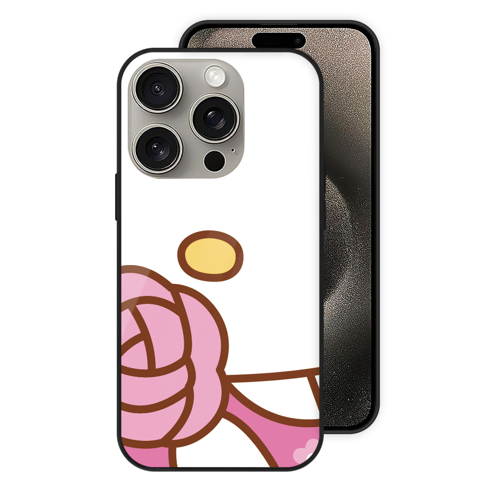 （画像用） Hello Kitty ハローキティ 【iPhone15Pro対応】スマホケース 耐衝撃＆黄変防止 背面ガラス