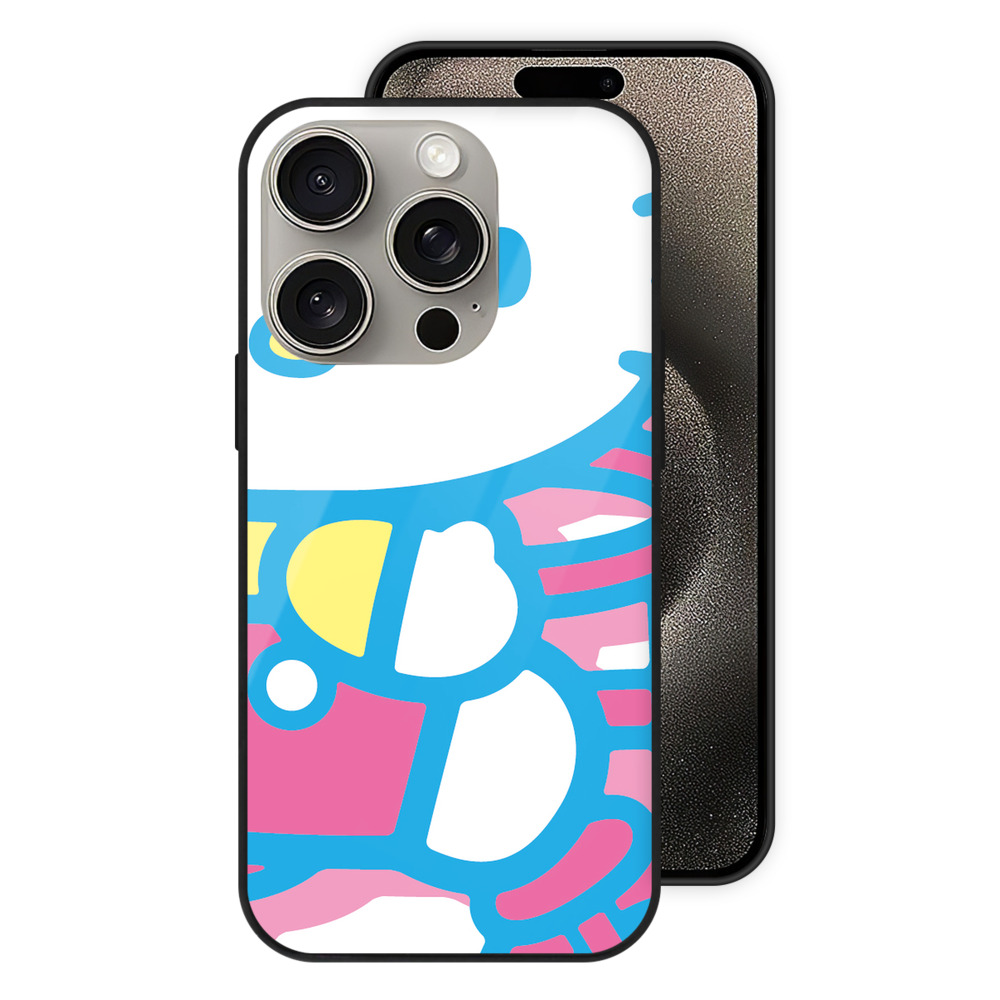 （画像用） Hello Kitty ハローキティ 【iPhone15Pro対応】スマホケース 耐衝撃＆黄変防止 背面ガラス