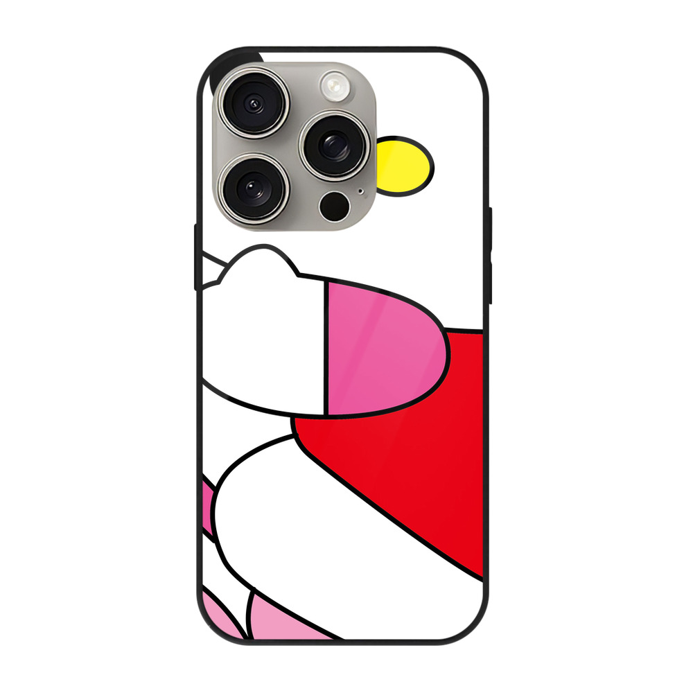 （画像用） Hello Kitty ハローキティ 【iPhone15Pro対応】スマホケース 耐衝撃＆黄変防止 背面ガラス