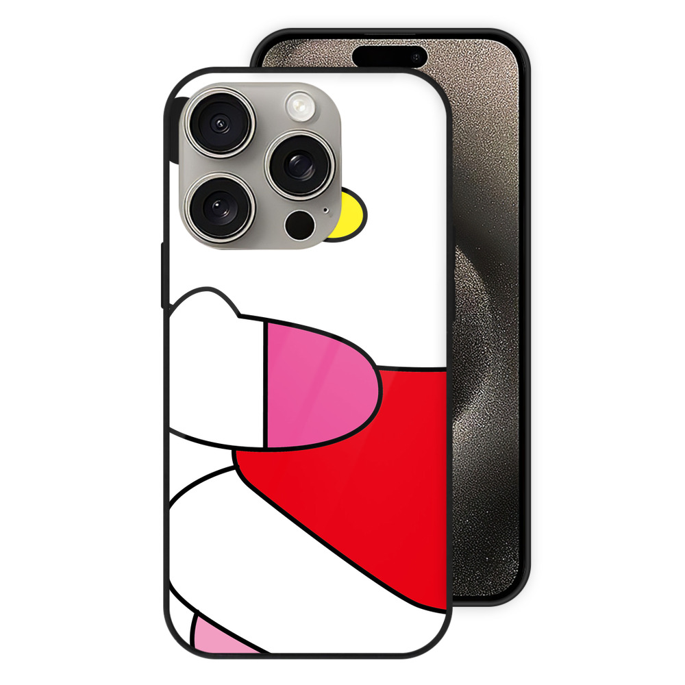 （画像用） Hello Kitty ハローキティ 【iPhone15Pro対応】スマホケース 耐衝撃＆黄変防止 背面ガラス