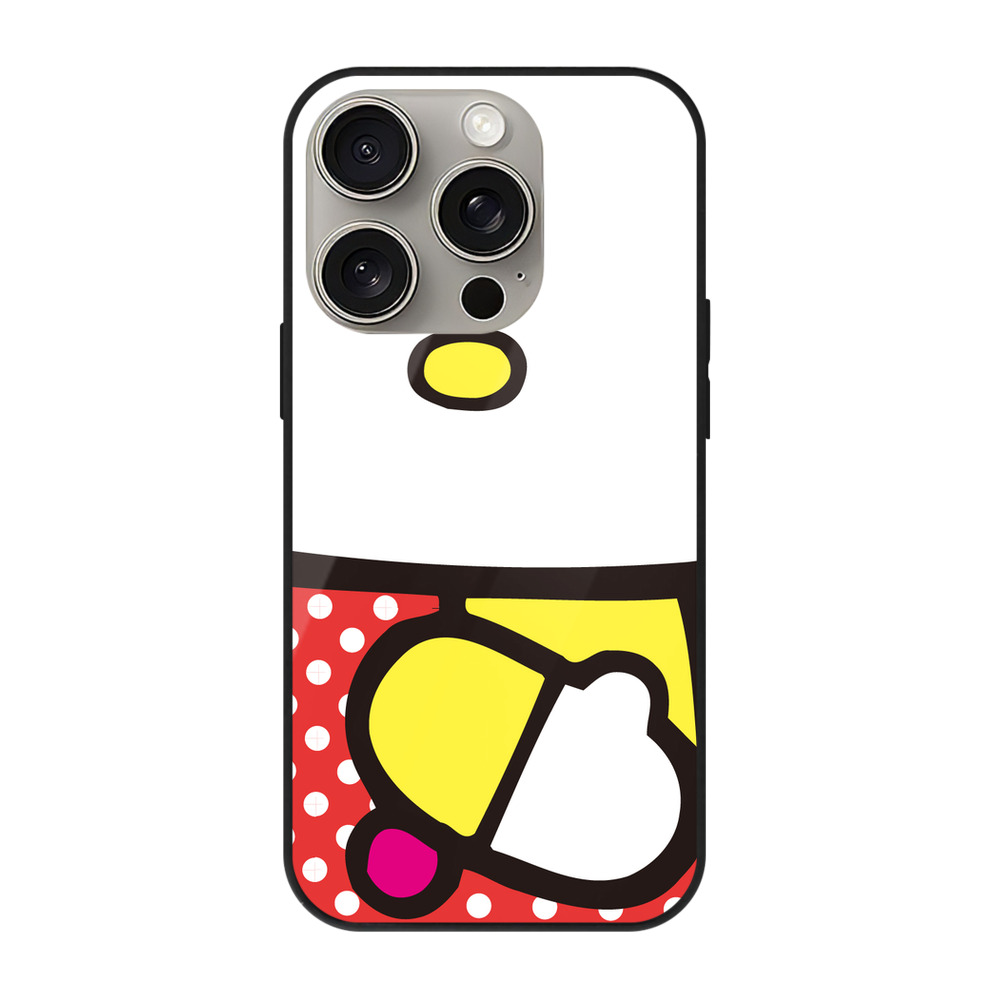 （画像用） Hello Kitty ハローキティ 【iPhone15Pro対応】スマホケース 耐衝撃＆黄変防止 背面ガラス