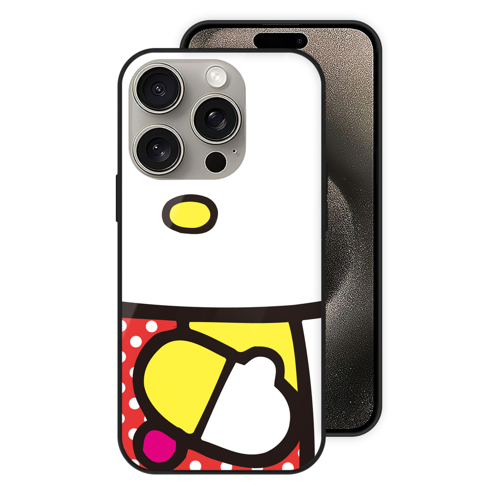 （画像用） Hello Kitty ハローキティ 【iPhone15Pro対応】スマホケース 耐衝撃＆黄変防止 背面ガラス