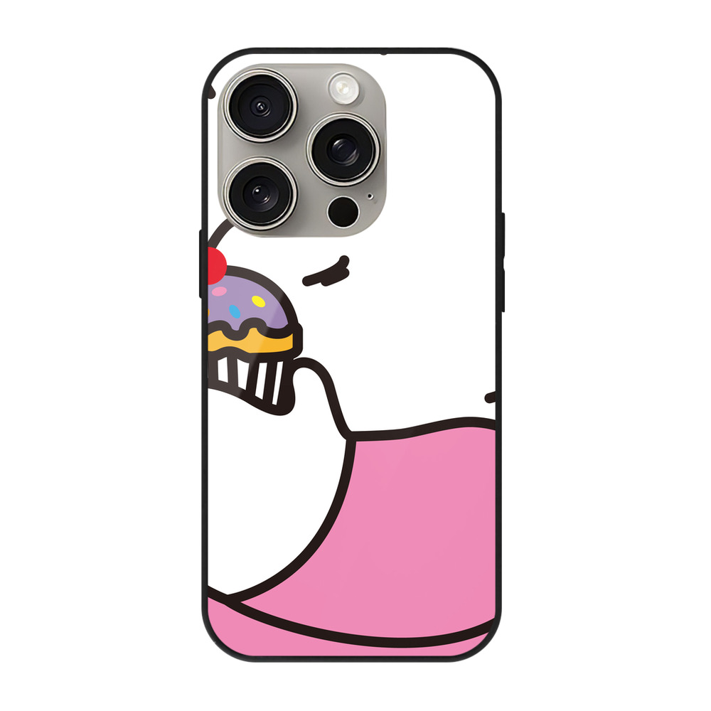 （画像用） Hello Kitty ハローキティ 【iPhone15Pro対応】スマホケース 耐衝撃＆黄変防止 背面ガラス