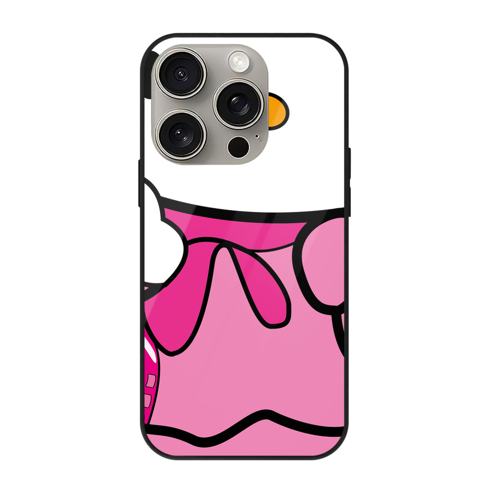 （画像用） Hello Kitty ハローキティ 【iPhone15Pro対応】スマホケース 耐衝撃＆黄変防止 背面ガラス