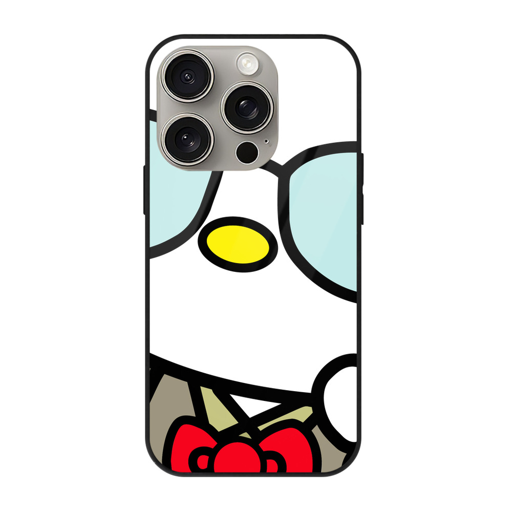 （画像用） Hello Kitty ハローキティ 【iPhone15Pro対応】スマホケース 耐衝撃＆黄変防止 背面ガラス