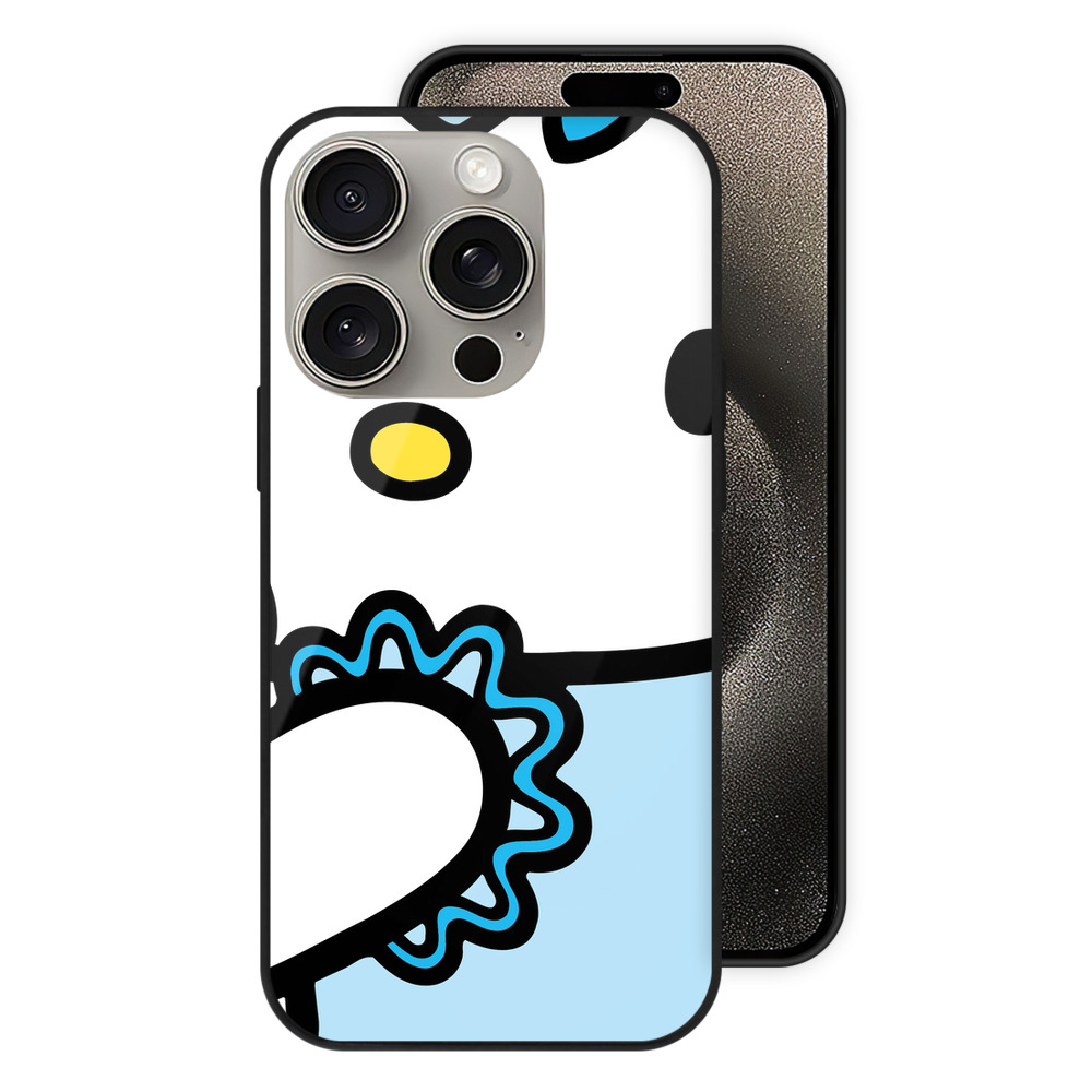 （画像用） Hello Kitty ハローキティ 【iPhone15Pro対応】スマホケース 耐衝撃＆黄変防止 背面ガラス