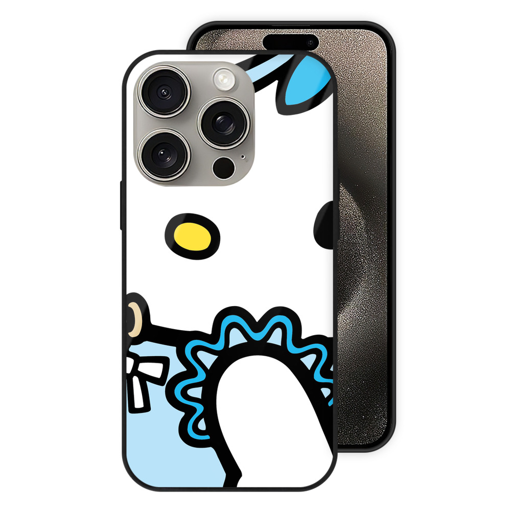 （画像用） Hello Kitty ハローキティ 【iPhone15Pro対応】スマホケース 耐衝撃＆黄変防止 背面ガラス