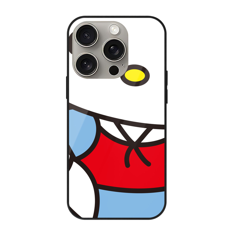（画像用） Hello Kitty ハローキティ 【iPhone15Pro対応】スマホケース 耐衝撃＆黄変防止 背面ガラス