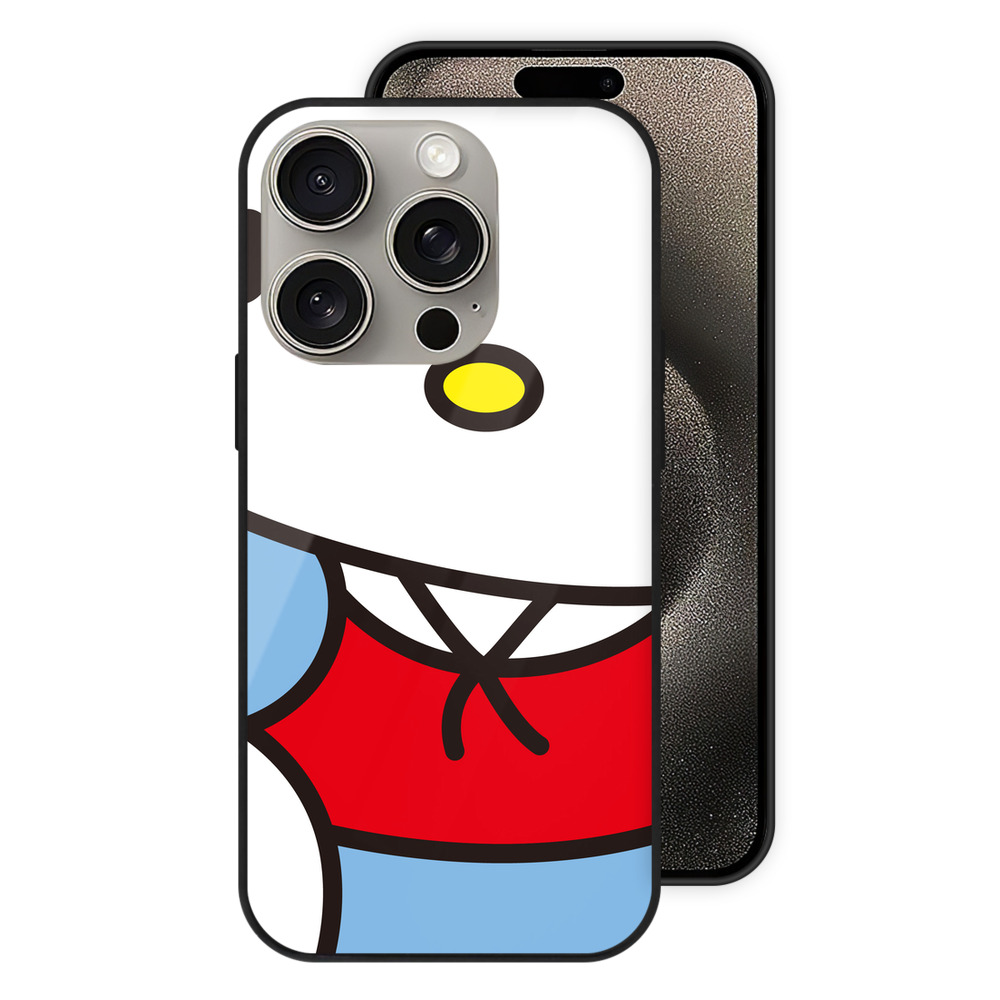 （画像用） Hello Kitty ハローキティ 【iPhone15Pro対応】スマホケース 耐衝撃＆黄変防止 背面ガラス
