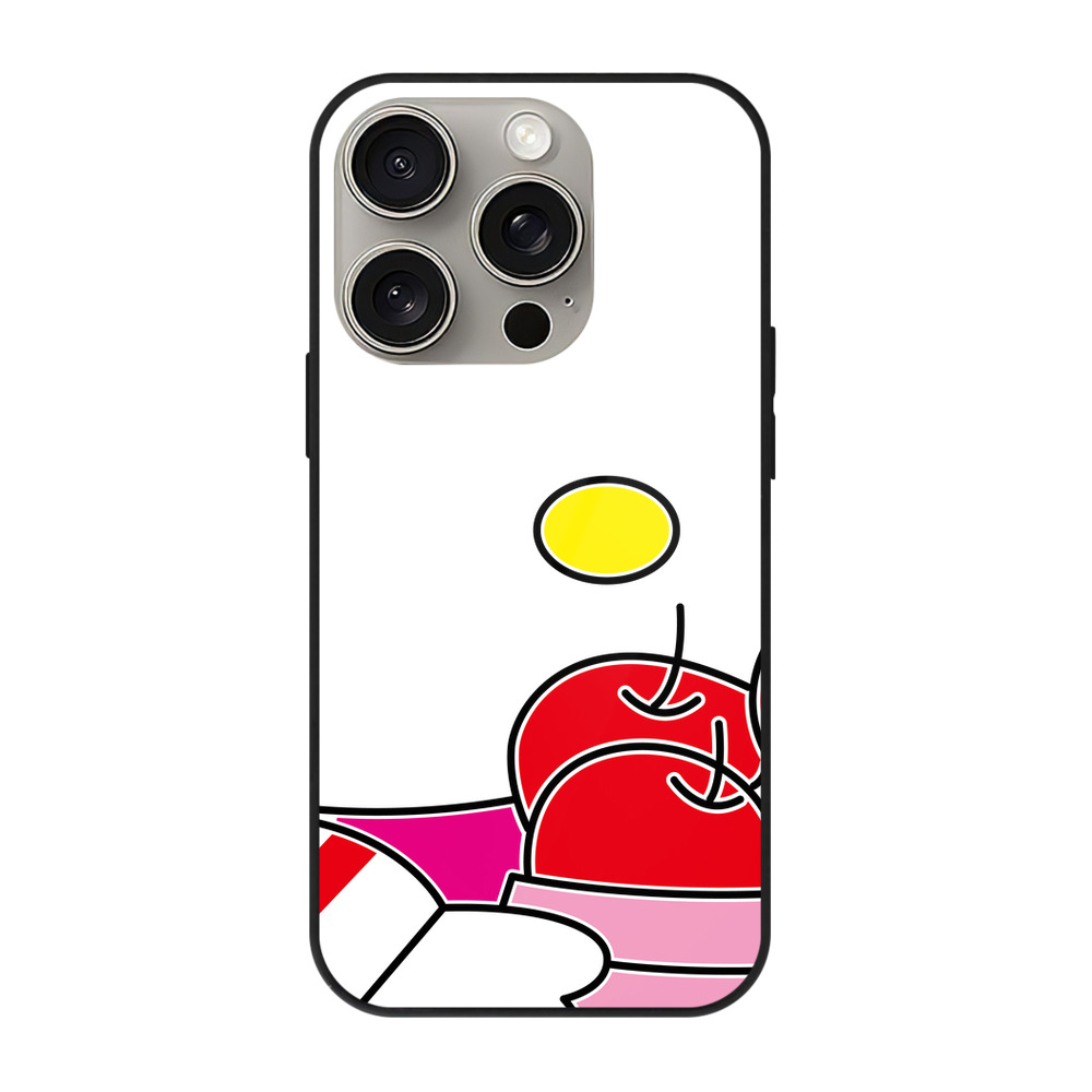 （画像用） Hello Kitty ハローキティ 【iPhone15Pro対応】スマホケース 耐衝撃＆黄変防止 背面ガラス