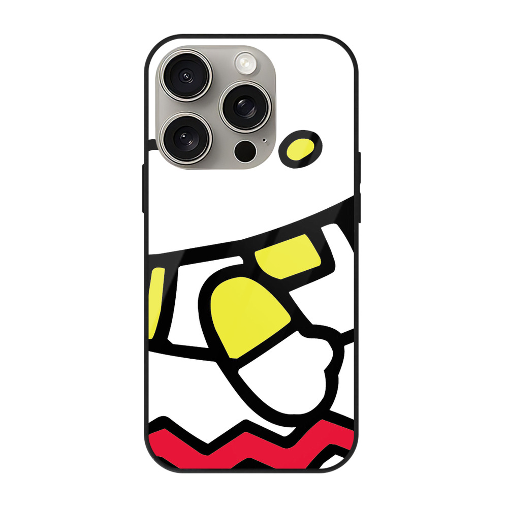 （画像用） Hello Kitty ハローキティ 【iPhone15Pro対応】スマホケース 耐衝撃＆黄変防止 背面ガラス