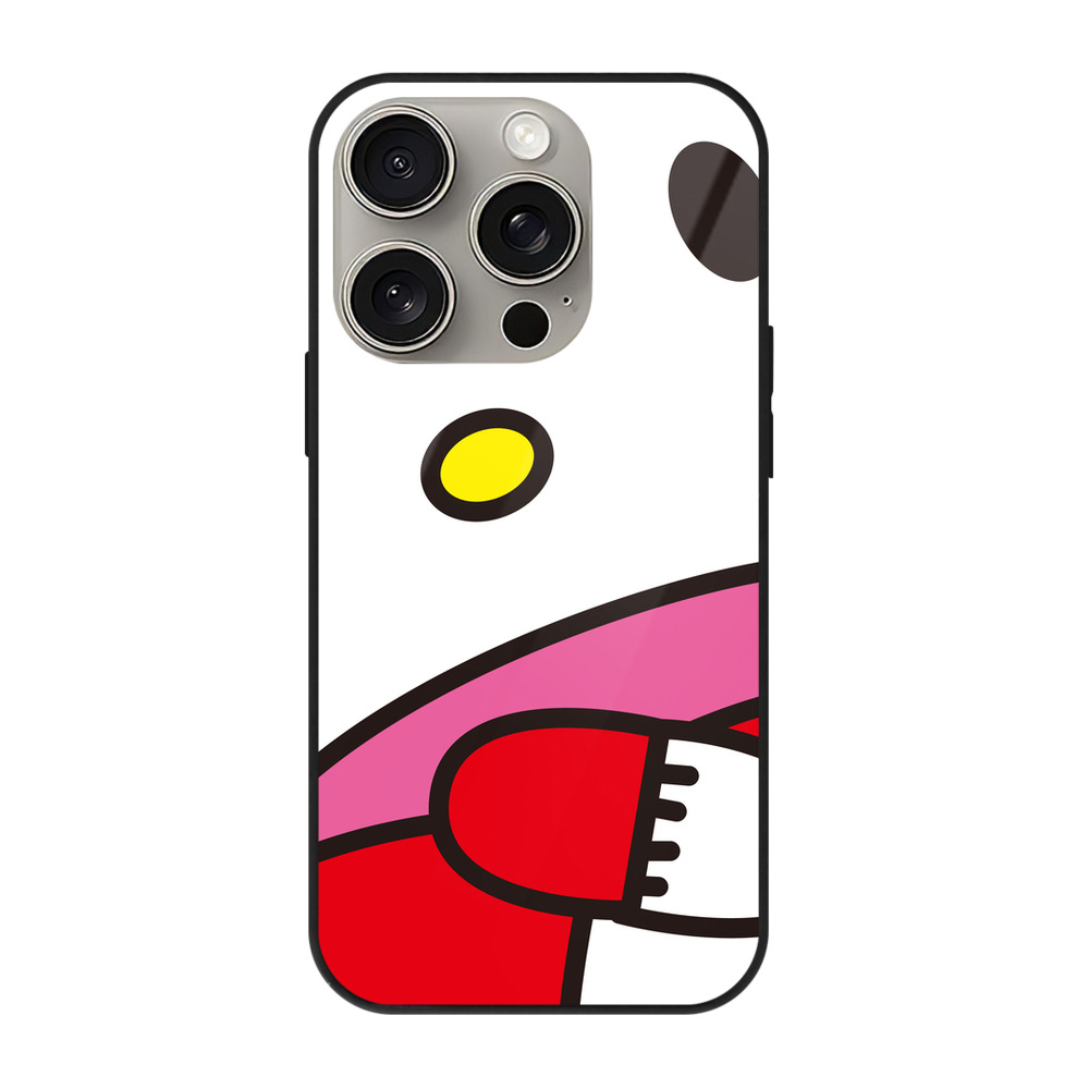 （画像用） Hello Kitty ハローキティ 【iPhone15Pro対応】スマホケース 耐衝撃＆黄変防止 背面ガラス