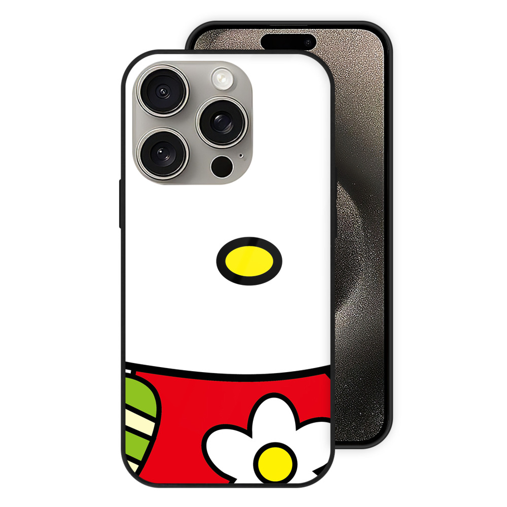 （画像用） Hello Kitty ハローキティ 【iPhone15Pro対応】スマホケース 耐衝撃＆黄変防止 背面ガラス