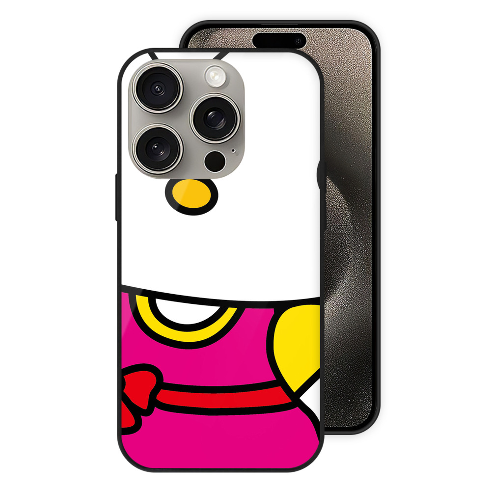 （画像用） Hello Kitty ハローキティ 【iPhone15Pro対応】スマホケース 耐衝撃＆黄変防止 背面ガラス
