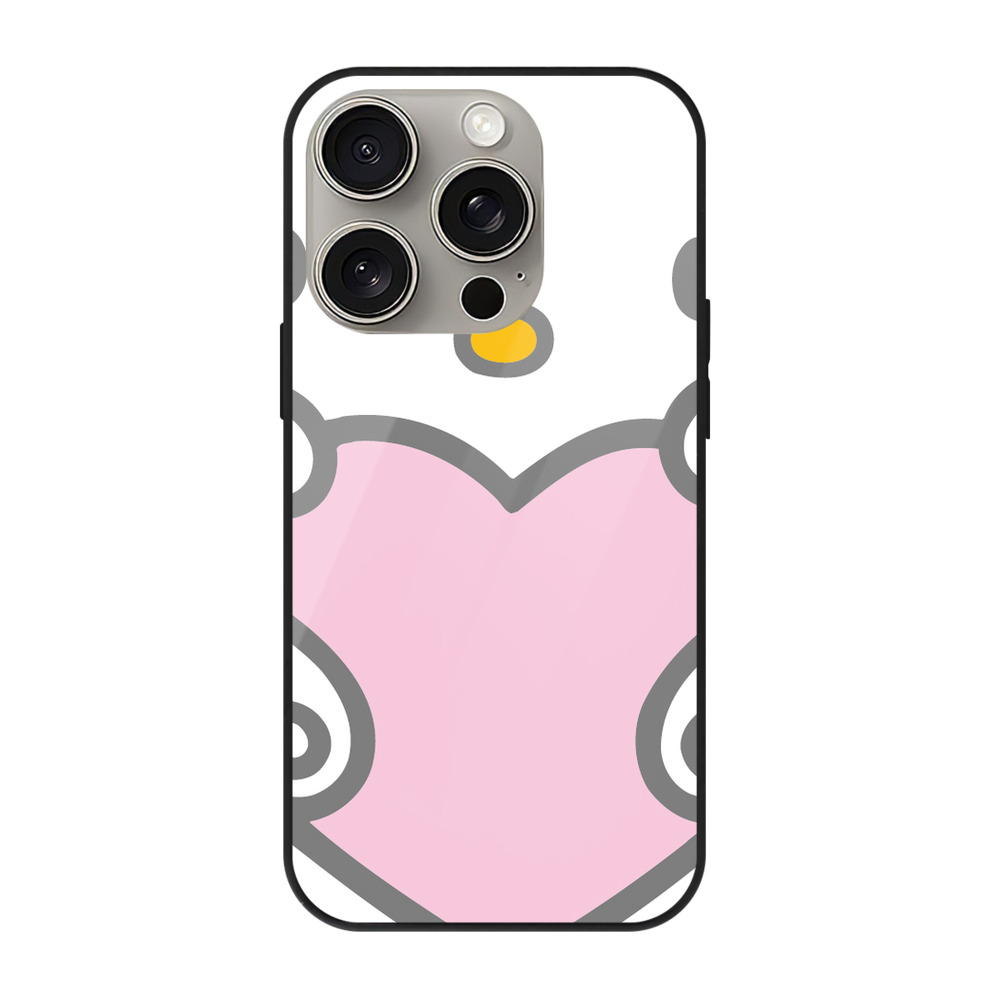 （画像用） Hello Kitty ハローキティ 【iPhone15Pro対応】スマホケース 耐衝撃＆黄変防止 背面ガラス