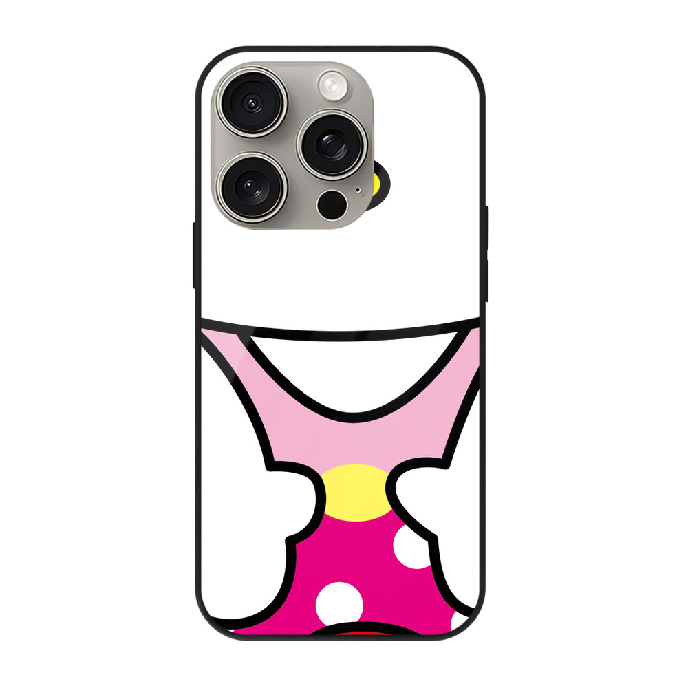 （画像用） Hello Kitty ハローキティ 【iPhone15Pro対応】スマホケース 耐衝撃＆黄変防止 背面ガラス