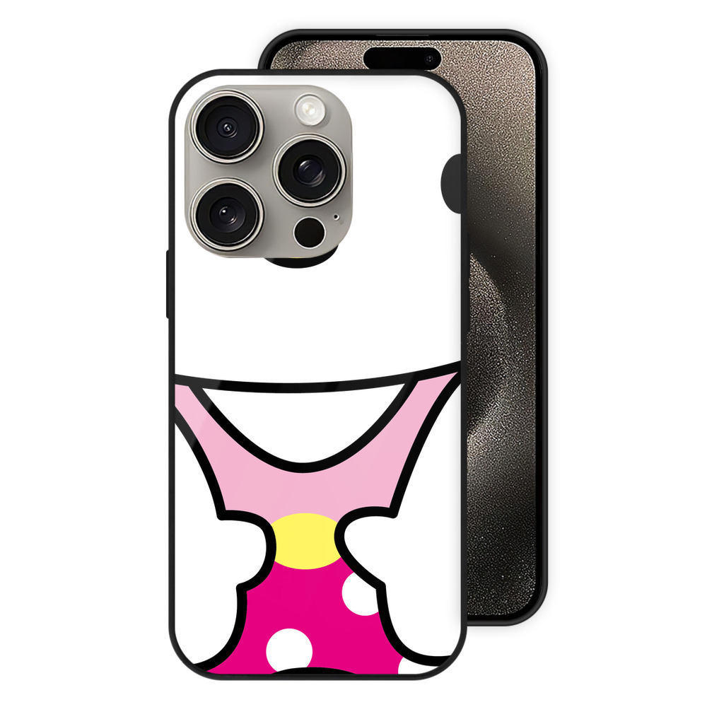 （画像用） Hello Kitty ハローキティ 【iPhone15Pro対応】スマホケース 耐衝撃＆黄変防止 背面ガラス