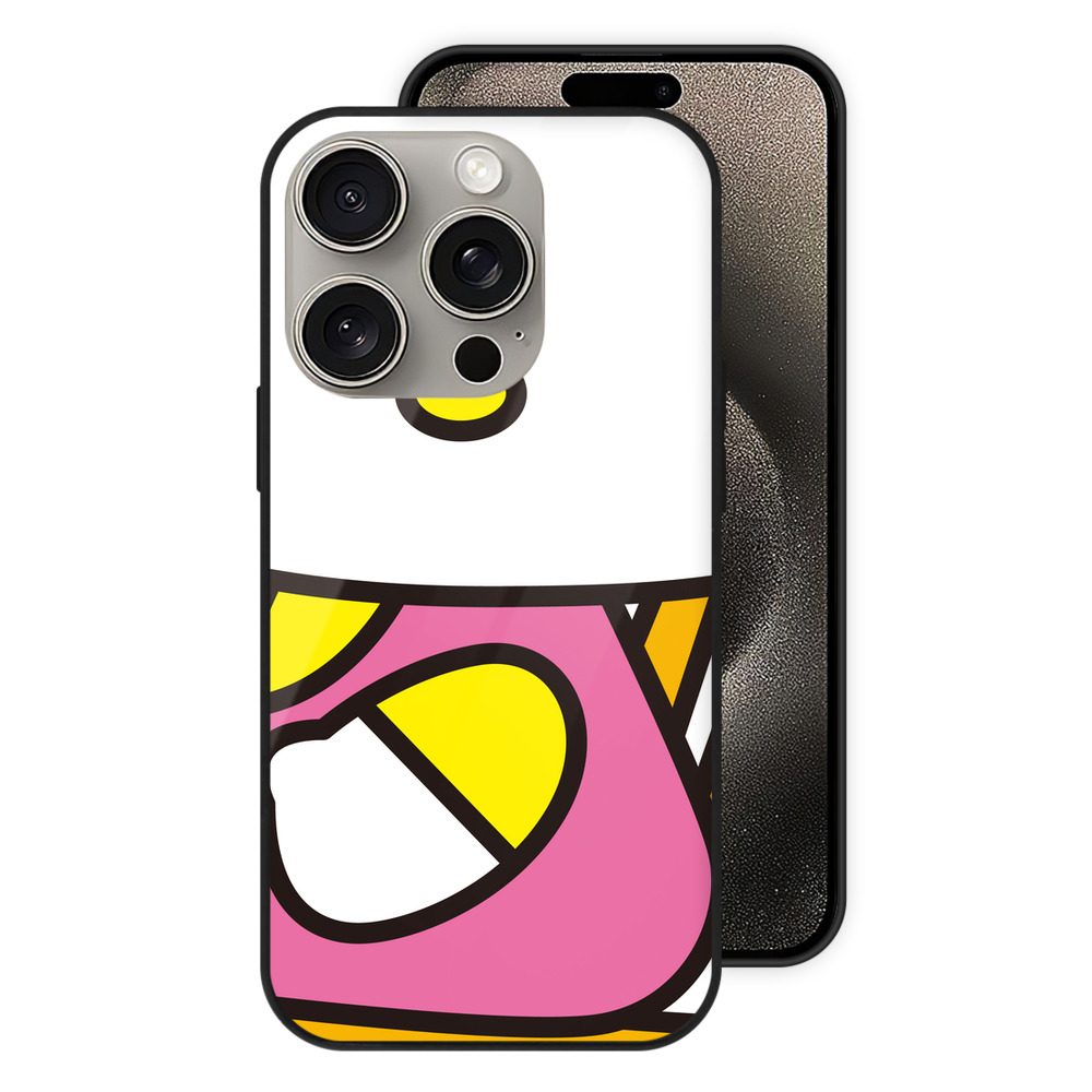 （画像用） Hello Kitty ハローキティ 【iPhone15Pro対応】スマホケース 耐衝撃＆黄変防止 背面ガラス