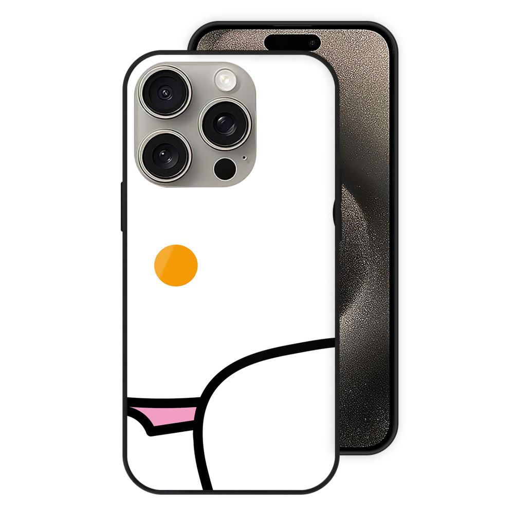 （画像用） Hello Kitty ハローキティ 【iPhone15Pro対応】スマホケース 耐衝撃＆黄変防止 背面ガラス