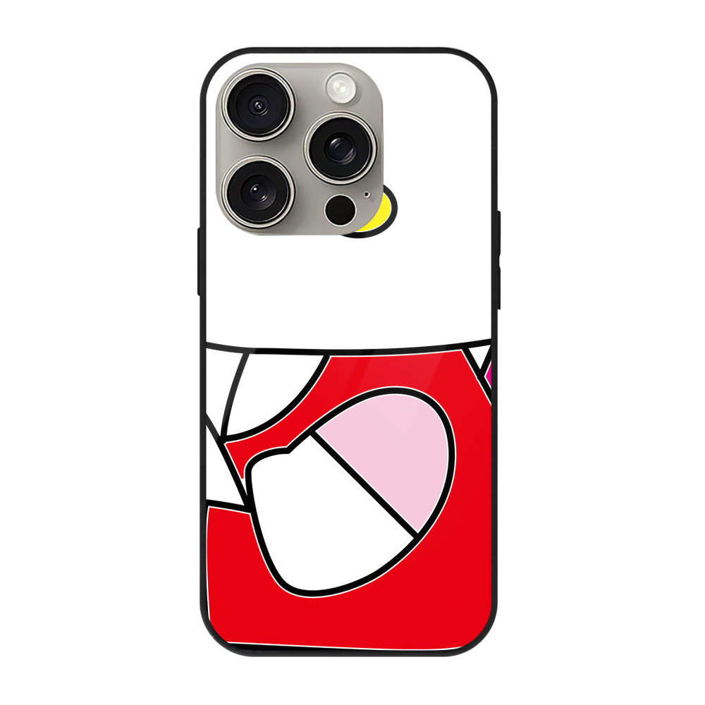 （画像用） Hello Kitty ハローキティ 【iPhone15Pro対応】スマホケース 耐衝撃＆黄変防止 背面ガラス