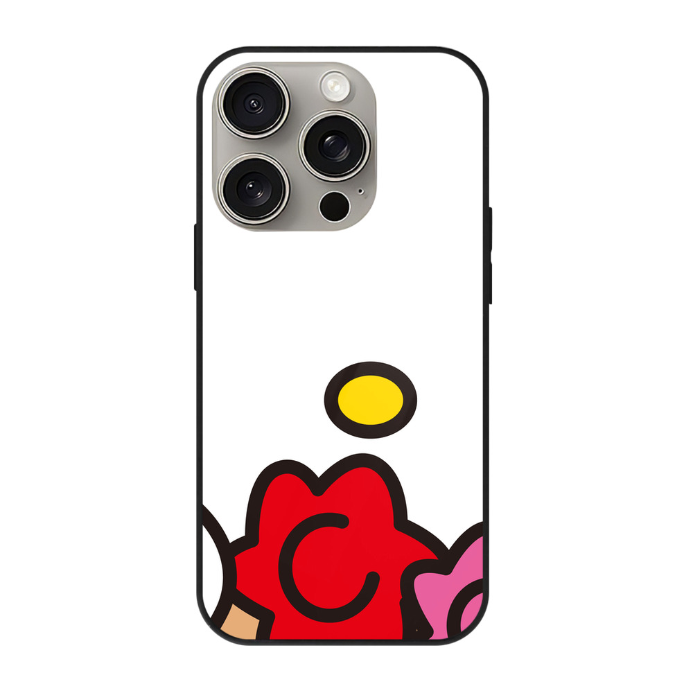 （画像用） Hello Kitty ハローキティ 【iPhone15Pro対応】スマホケース 耐衝撃＆黄変防止 背面ガラス