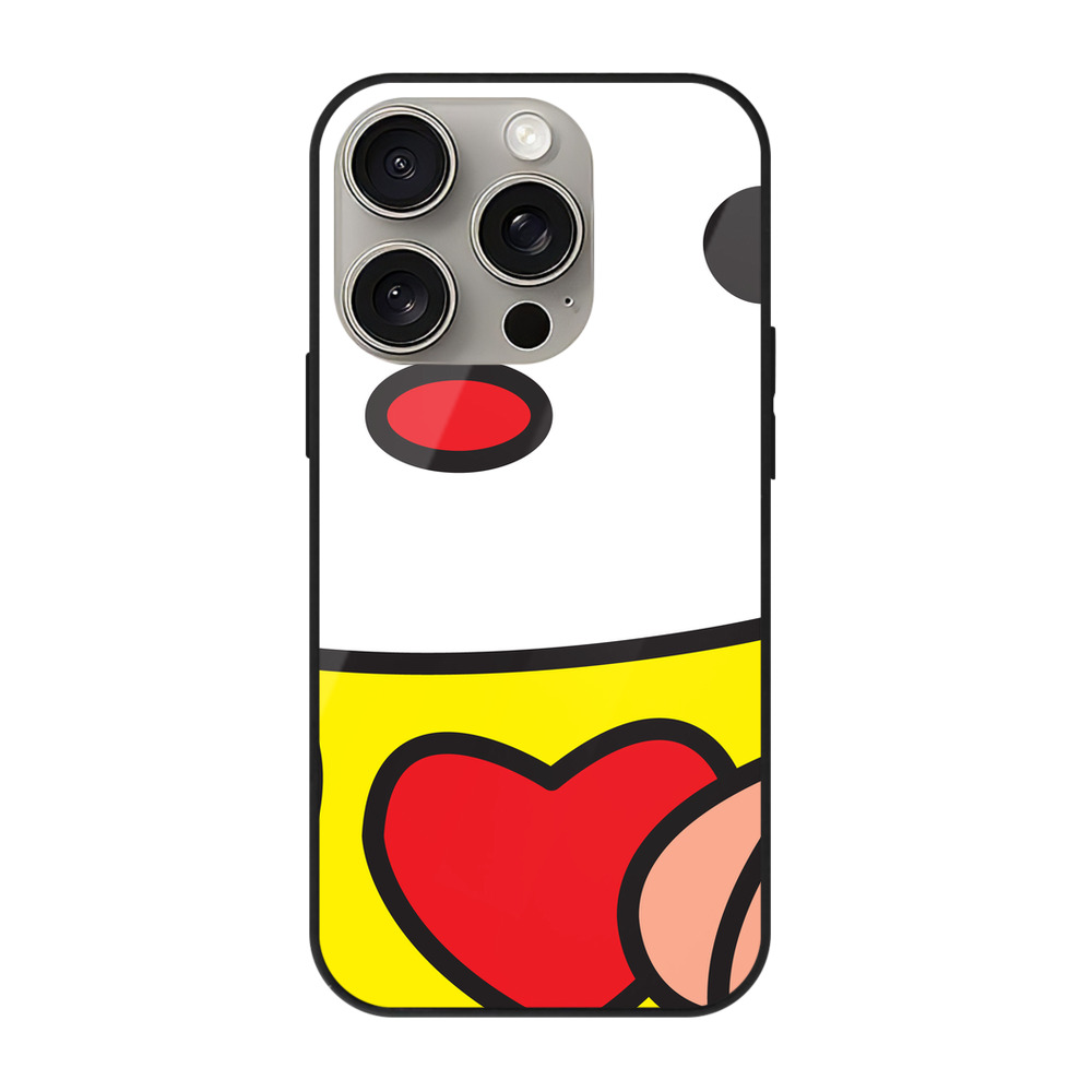 （画像用） Hello Kitty ハローキティ 【iPhone15Pro対応】スマホケース 耐衝撃＆黄変防止 背面ガラス
