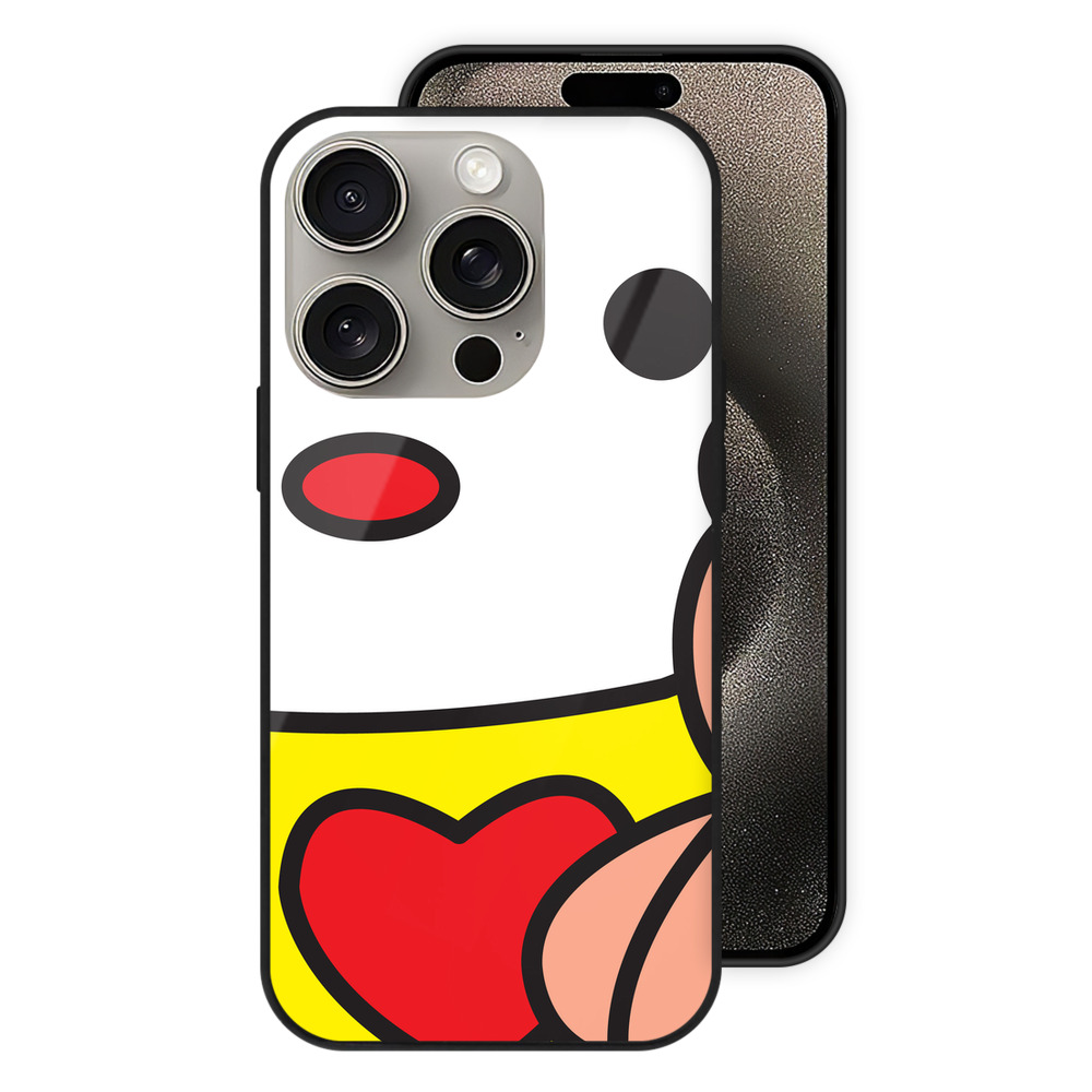 （画像用） Hello Kitty ハローキティ 【iPhone15Pro対応】スマホケース 耐衝撃＆黄変防止 背面ガラス