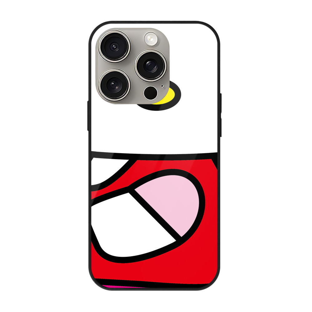 （画像用） Hello Kitty ハローキティ 【iPhone15Pro対応】スマホケース 耐衝撃＆黄変防止 背面ガラス