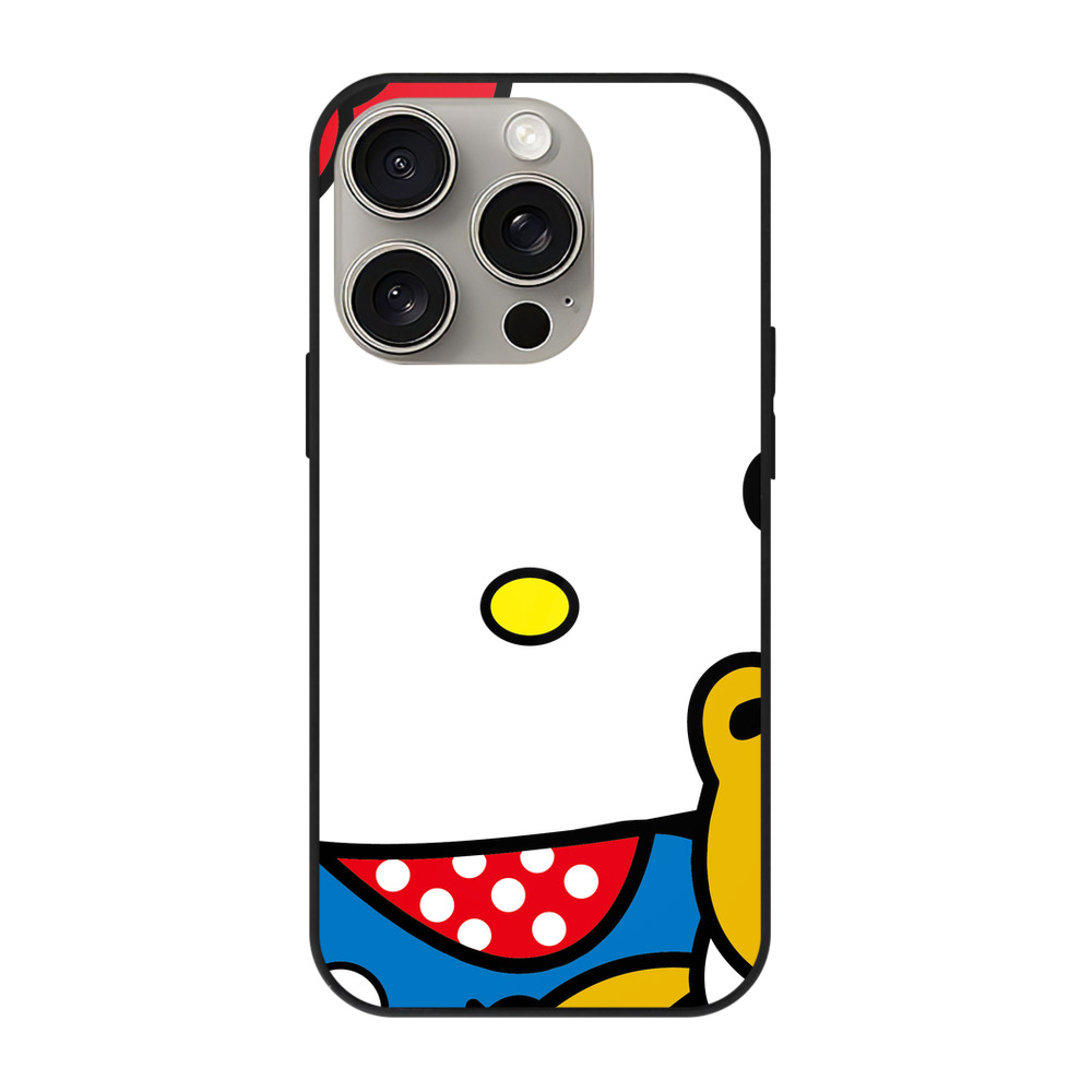 （画像用） Hello Kitty ハローキティ 【iPhone15Pro対応】スマホケース 耐衝撃＆黄変防止 背面ガラス