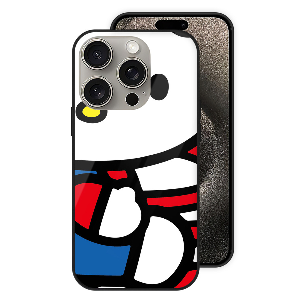 （画像用） Hello Kitty ハローキティ 【iPhone15Pro対応】スマホケース 耐衝撃＆黄変防止 背面ガラス