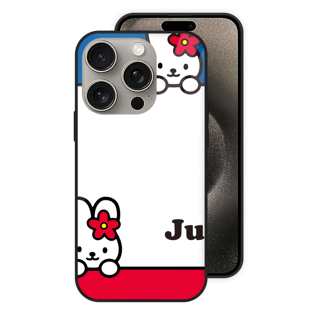 （画像用） Hello Kitty ハローキティ 【iPhone15Pro対応】スマホケース 耐衝撃＆黄変防止 背面ガラス