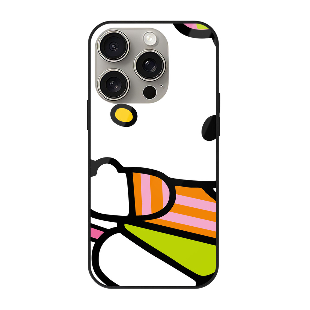 （画像用） Hello Kitty ハローキティ 【iPhone15Pro対応】スマホケース 耐衝撃＆黄変防止 背面ガラス