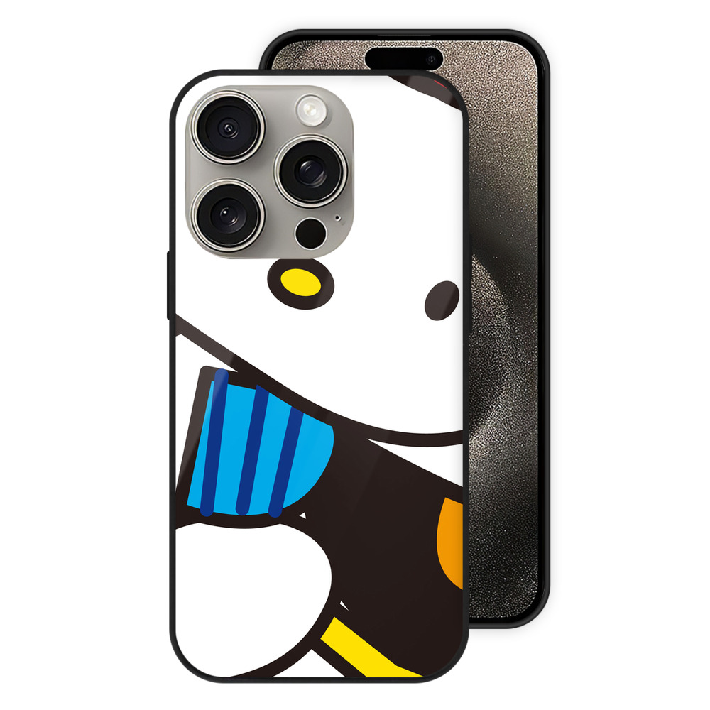 （画像用） Hello Kitty ハローキティ 【iPhone15Pro対応】スマホケース 耐衝撃＆黄変防止 背面ガラス