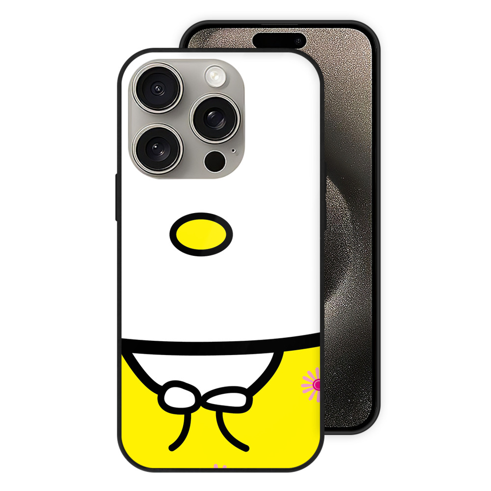 （画像用） Hello Kitty ハローキティ 【iPhone15Pro対応】スマホケース 耐衝撃＆黄変防止 背面ガラス