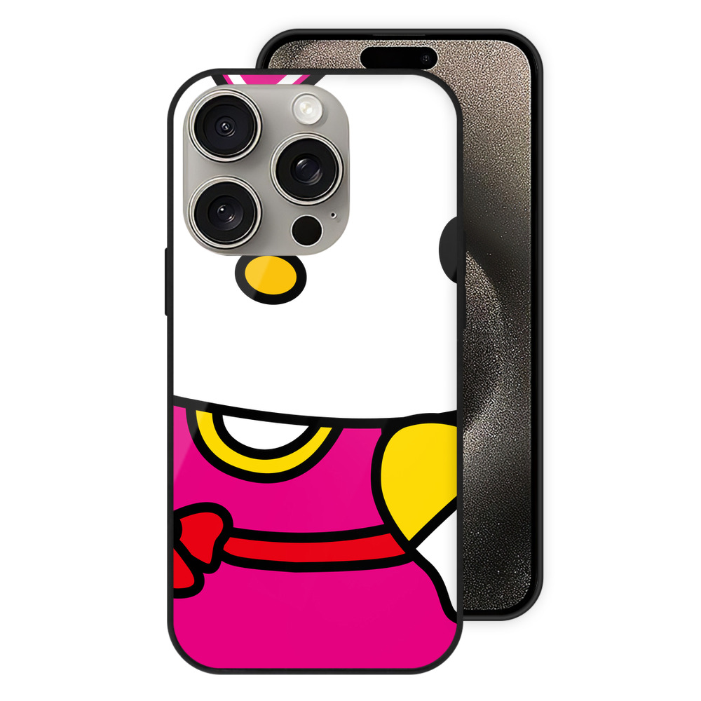 （画像用） Hello Kitty ハローキティ 【iPhone15Pro対応】スマホケース 耐衝撃＆黄変防止 背面ガラス