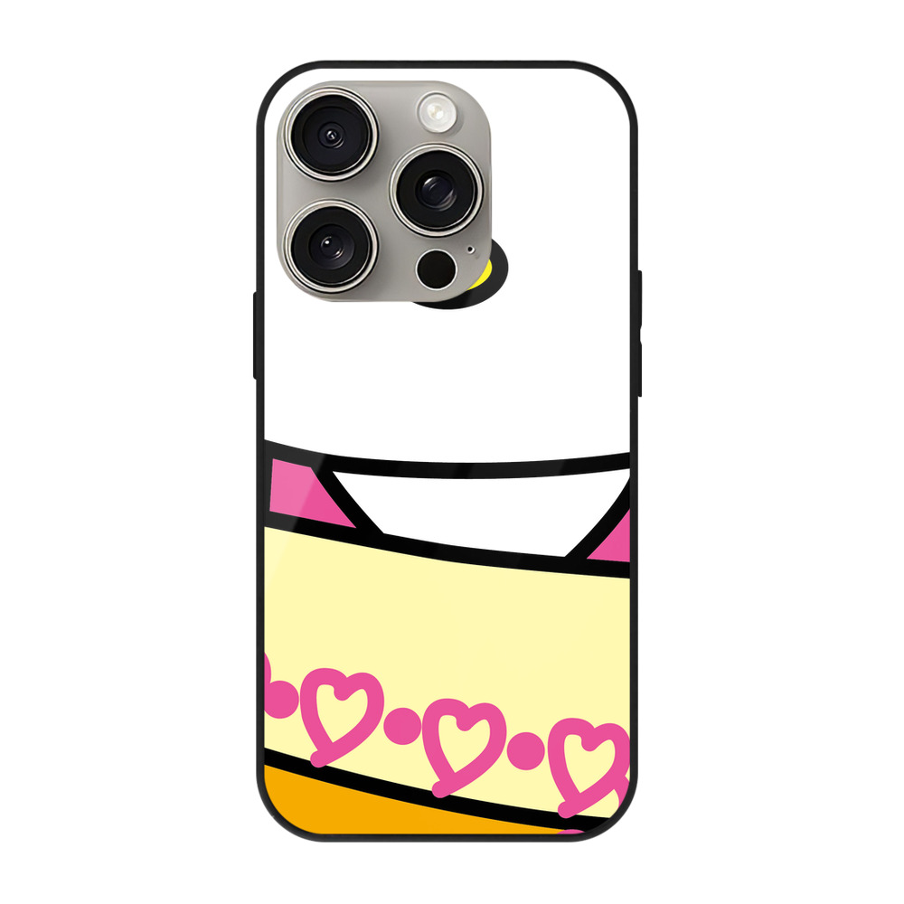 （画像用） Hello Kitty ハローキティ 【iPhone15Pro対応】スマホケース 耐衝撃＆黄変防止 背面ガラス