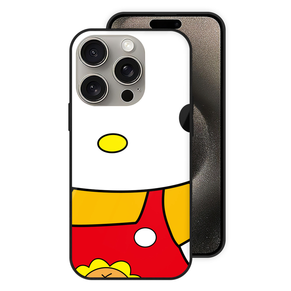 （画像用） Hello Kitty ハローキティ 【iPhone15Pro対応】スマホケース 耐衝撃＆黄変防止 背面ガラス