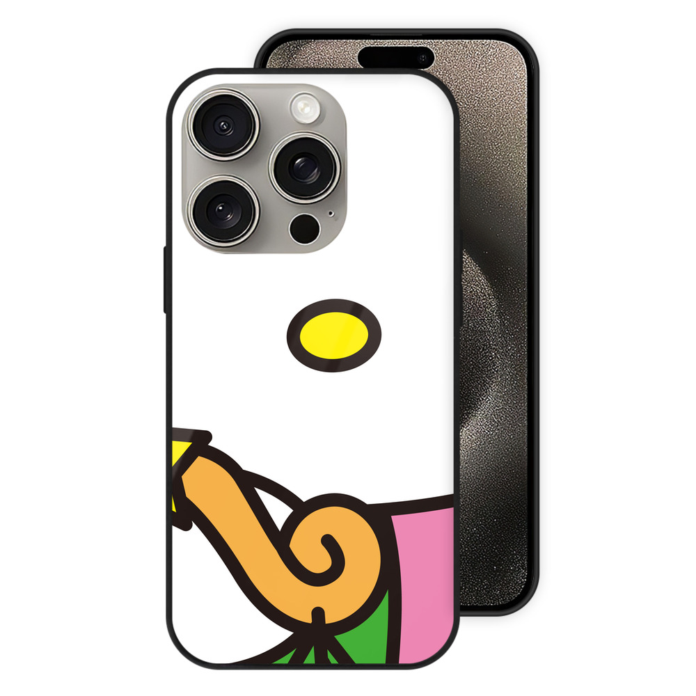 （画像用） Hello Kitty ハローキティ 【iPhone15Pro対応】スマホケース 耐衝撃＆黄変防止 背面ガラス