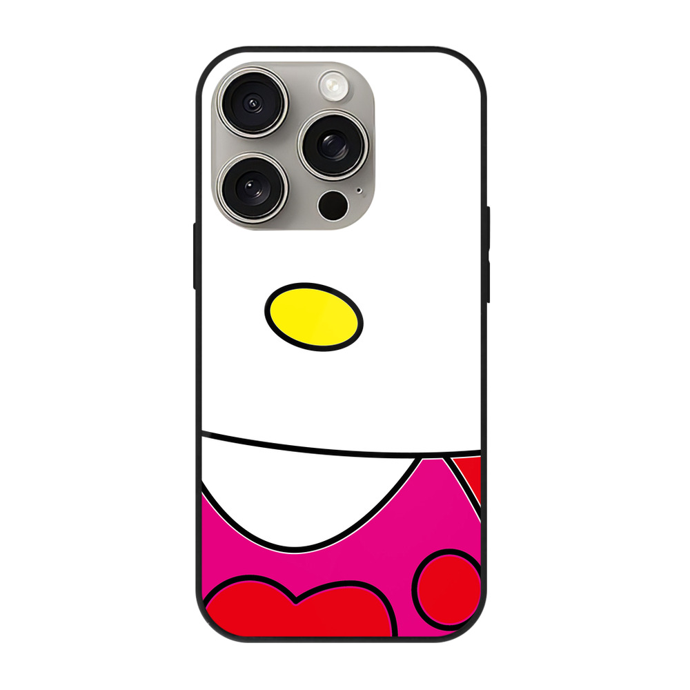 （画像用） Hello Kitty ハローキティ 【iPhone15Pro対応】スマホケース 耐衝撃＆黄変防止 背面ガラス