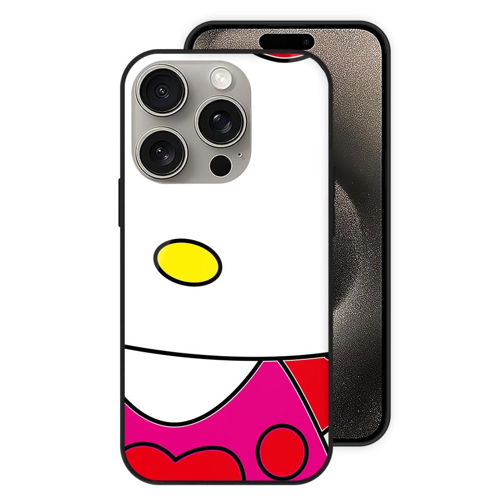 （画像用） Hello Kitty ハローキティ 【iPhone15Pro対応】スマホケース 耐衝撃＆黄変防止 背面ガラス