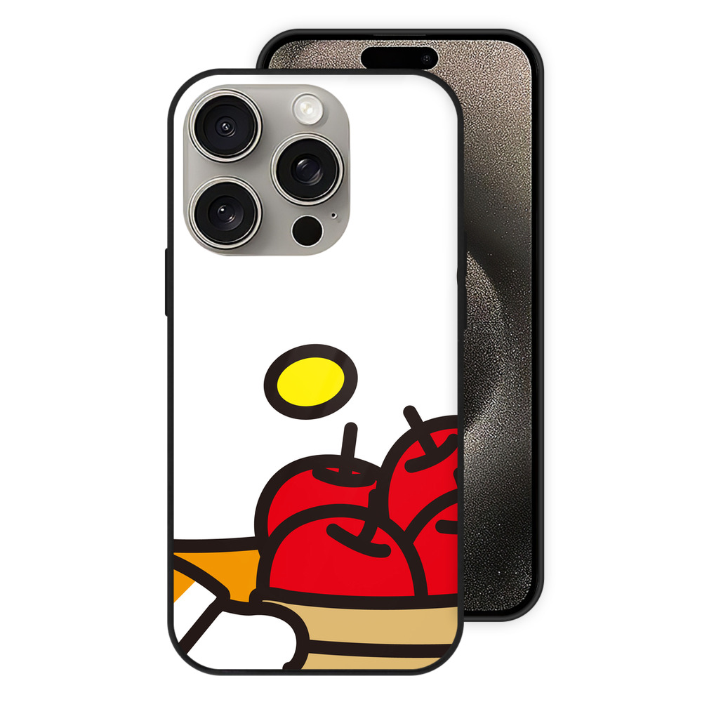 （画像用） Hello Kitty ハローキティ 【iPhone15Pro対応】スマホケース 耐衝撃＆黄変防止 背面ガラス