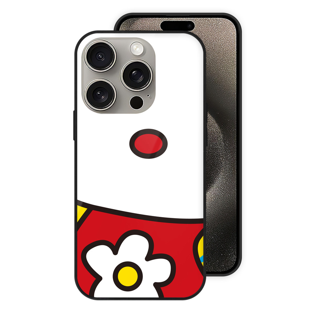 （画像用） Hello Kitty ハローキティ 【iPhone15Pro対応】スマホケース 耐衝撃＆黄変防止 背面ガラス